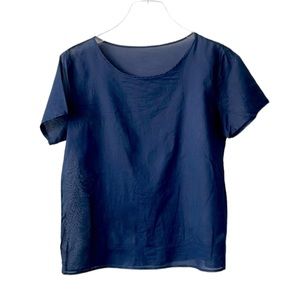 American apparel size XS navy blue sheer
